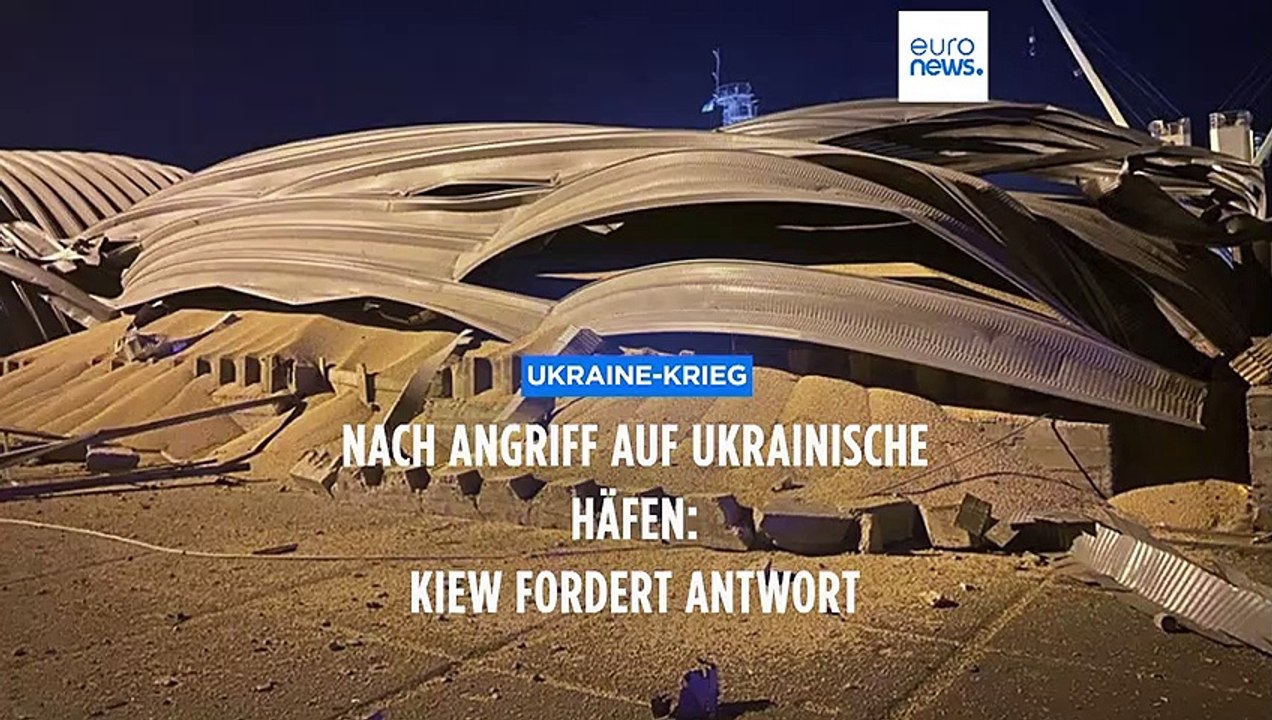 Nach Angriffen auf Getreide-Silos: Selenskyj fordert internationale Antwort