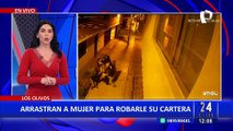 Violento asalto en Los Olivos: Delincuentes arrastran a mujer para robarle su cartera