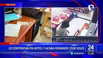 Sujeto consigue trabajo en hotel y roba dinero de la caja: “Dejó a los clientes encerrados”