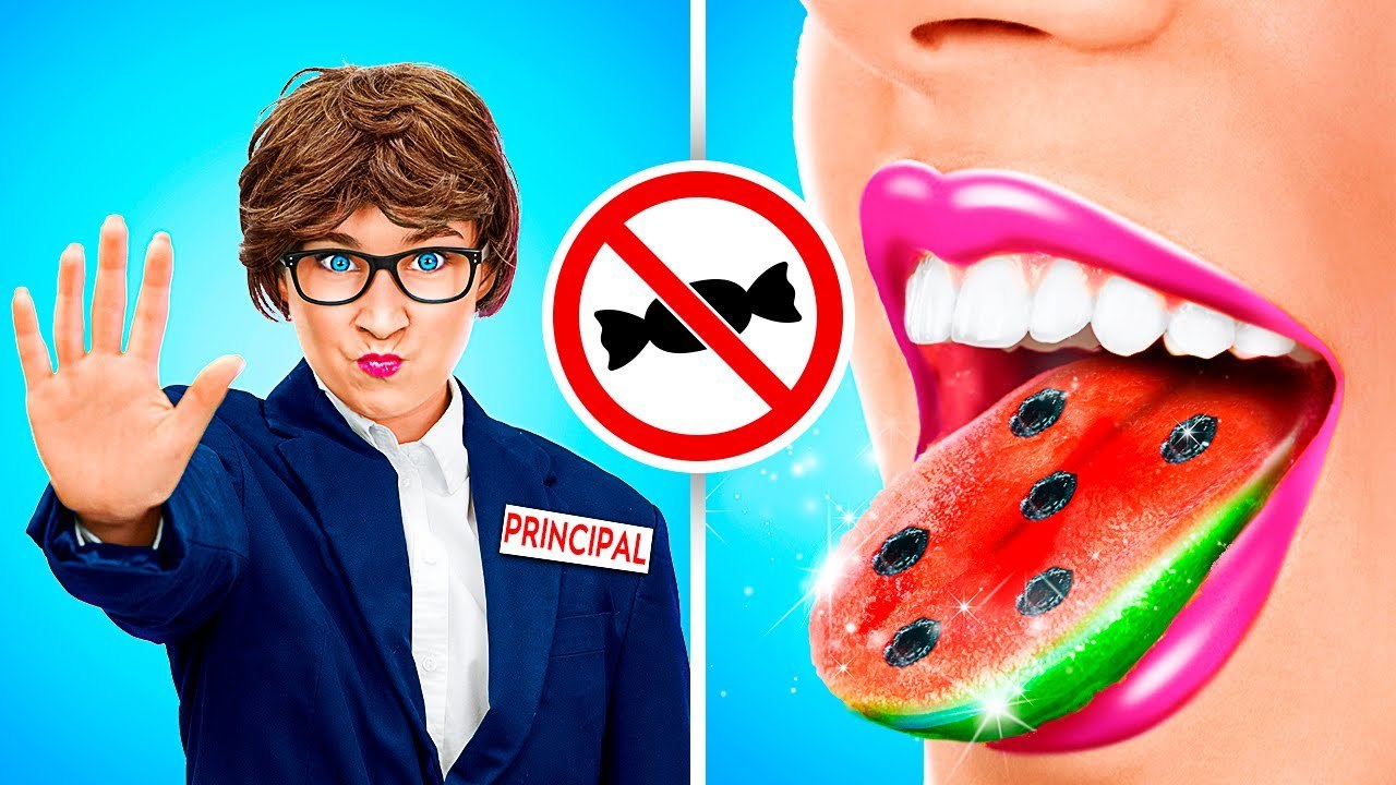 How To Sneak Food Into School Cool Sneaking Tricks And Funny Moments By ...