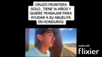 Hondureño de 16 años cruzó solo la frontera
