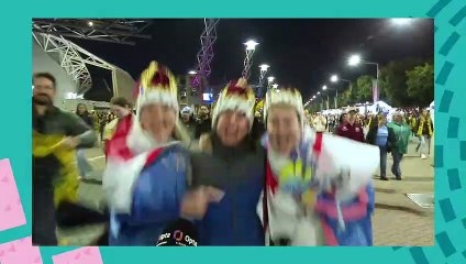 England fans banter Australians after semi-final win