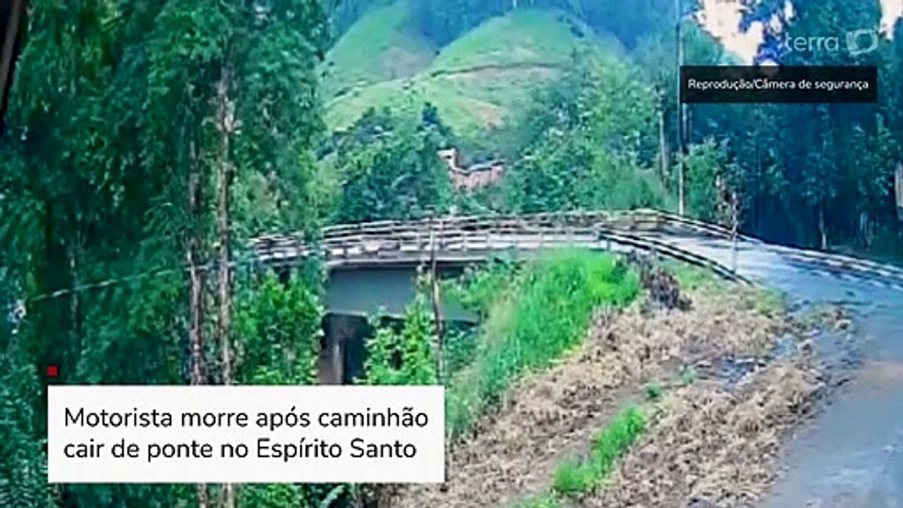 Motorista_morre_apos_caminhao_cair_de_ponte_no_Esp