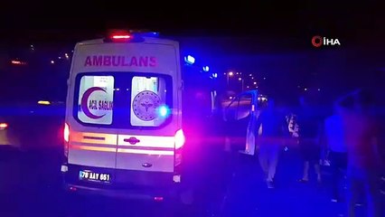 Une voiture hors de contrôle à Karabük s'envole vers une palissade