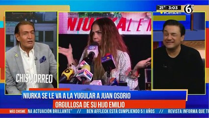 Niurka en contra del premio que recibió Emilio Osorio