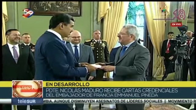 Gobierno de Venezuela recibe cartas credenciales de embajadores