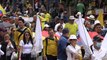 Con menor asistencia que otra veces algunos colombianos protestan en contra del Gobierno Petro