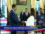Pdte. Nicolás Maduro recibe cartas credenciales del Embajador Designado de la República de Colombia