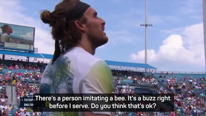 Descargar video: You cannot bee serious - Tsitsipas says fans were buzzing for wrong reasons