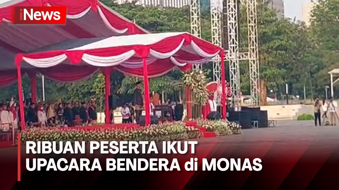Beginilah Suasana Upacara HUT ke-78 Kemerdekaan RI di Monas Pagi Ini
