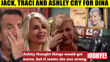 CBS Y&R Spoilers Ashley and Jack cry when they talk about Dina - Tucker and Dian