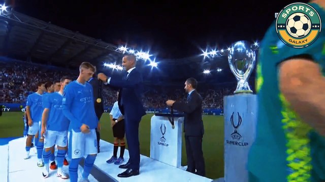 Man City UEFA Super Cup Celebration - Man City 5-4 Sivella
