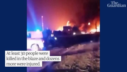 Tải video: Russia- explosion at Dagestan petrol station kills at least 30 - russia ukraine war update today