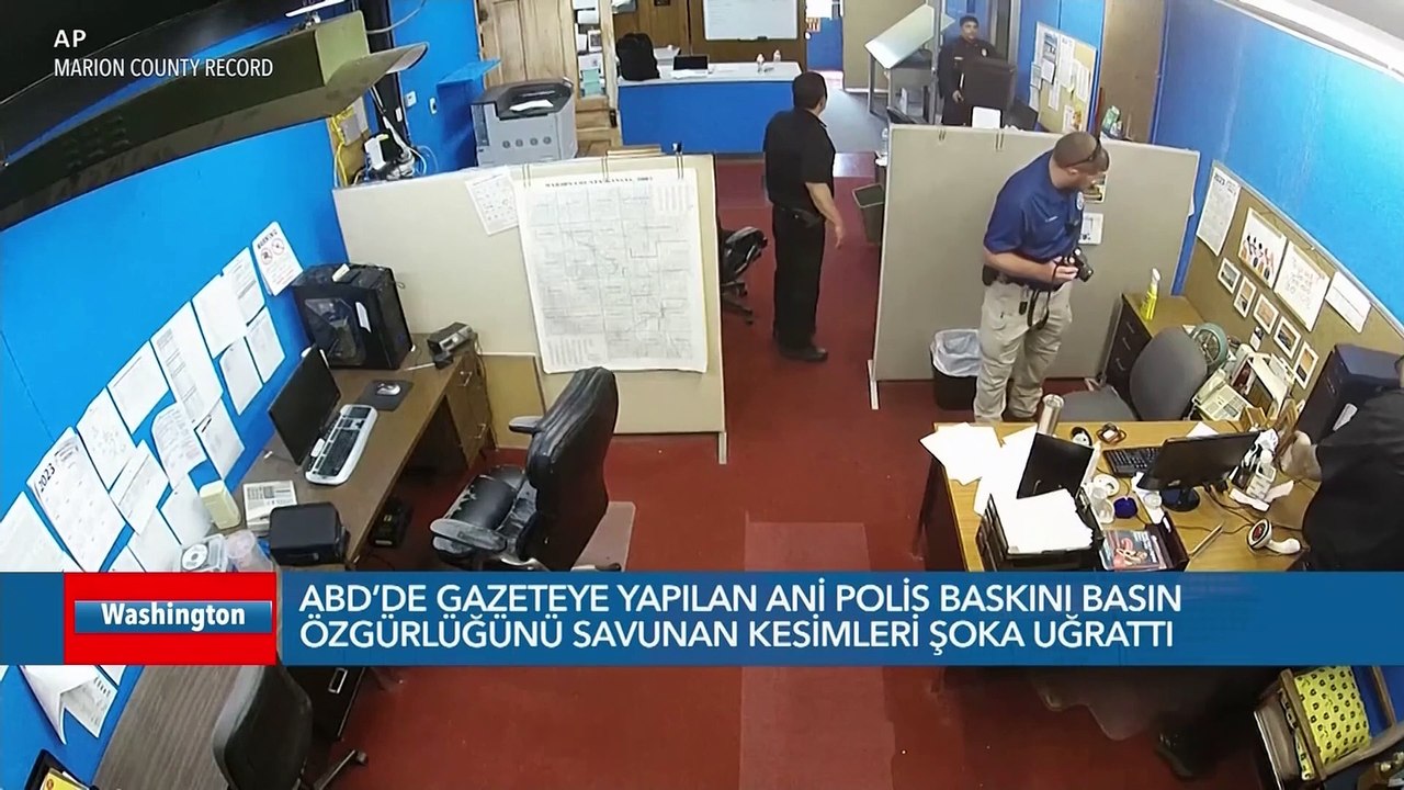 Kansas'taki gazeteye polis baskını basın özgürlüğünü savunan çevreleri şoka uğrattı