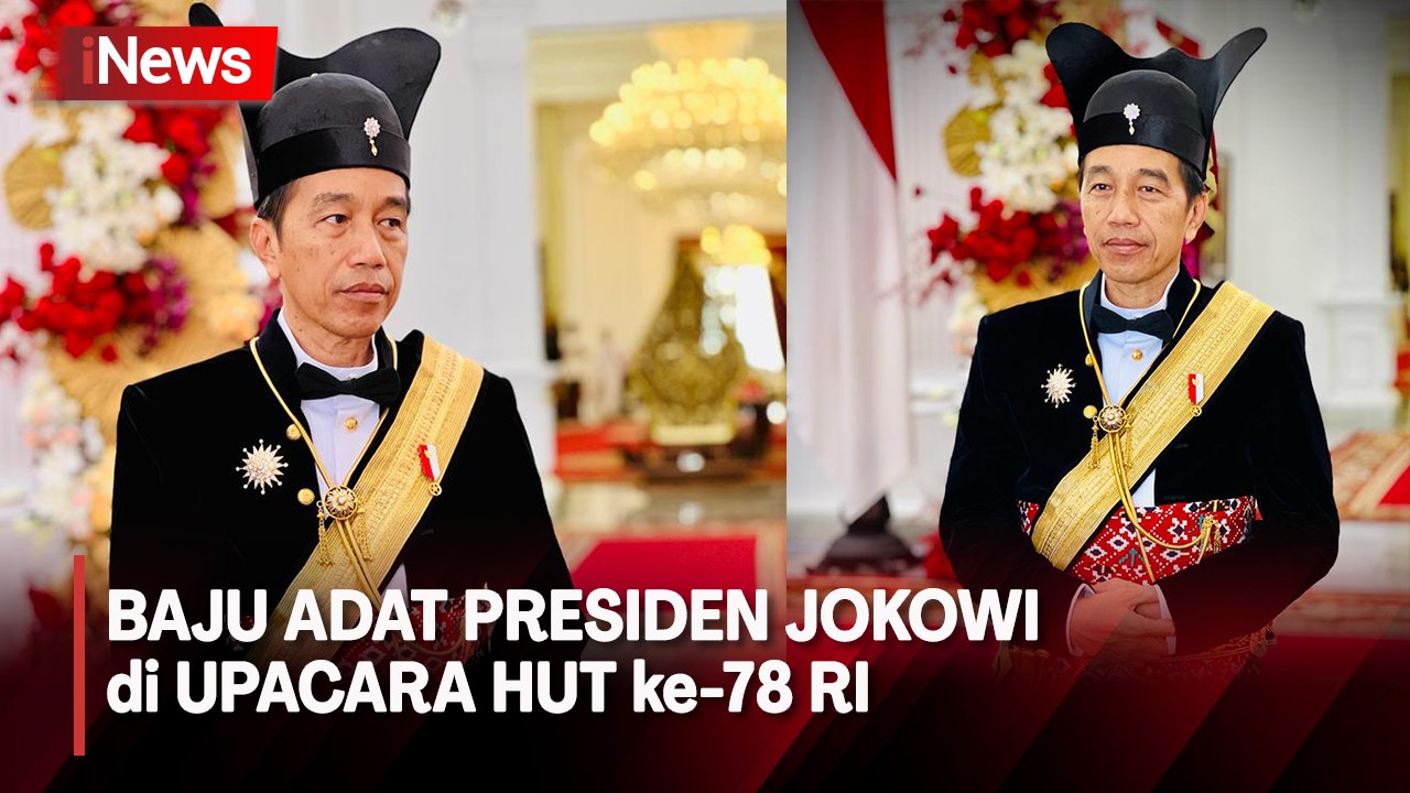 Kenakan Baju Adat Songkok Singkepan Ageng Presiden Jokowi Pimpin Upacara HUT ke 78 RI