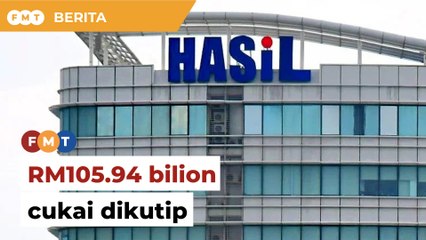 LHDN kutip cukai RM105.94 bilion hingga Julai