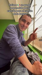 "Le ponen ritmo y sabor": Italiano sorprendido con la música del camión de basura