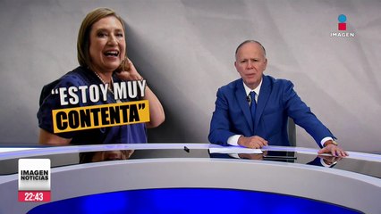 Xóchitl Gálvez está muy contenta con resultados del Frente Amplio