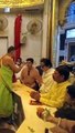 Amitabh Bachchan praying at Siddhivinayak Temple