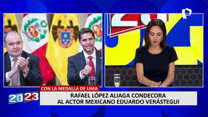 Alcalde de Lima condecora con la 'Medalla de Lima' a Eduardo Verástegui, productor de 'Sound of Freedom'