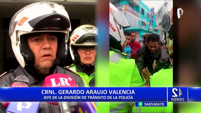 Comas: detienen a extranjeros por agredir y amenazar a policías de tránsito