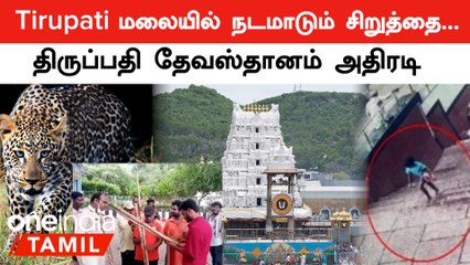 Tirupati வனப்பகுதியில் சிக்கிய 3வது சிறுத்தை...Tirupati Devasthanam அதிரடி நடவடிக்கை