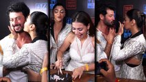 Akanksha Puri Kisses Jad Hadid at Palak Purswani Birthday Party । FilmiBeat