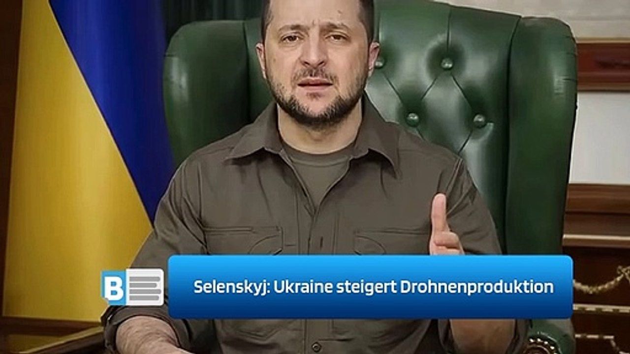 Selenskyj: Ukraine steigert Drohnenproduktion