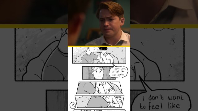 Heartstopper la série vs la bande-dessinée AU MOT PRÈS ! #shorts