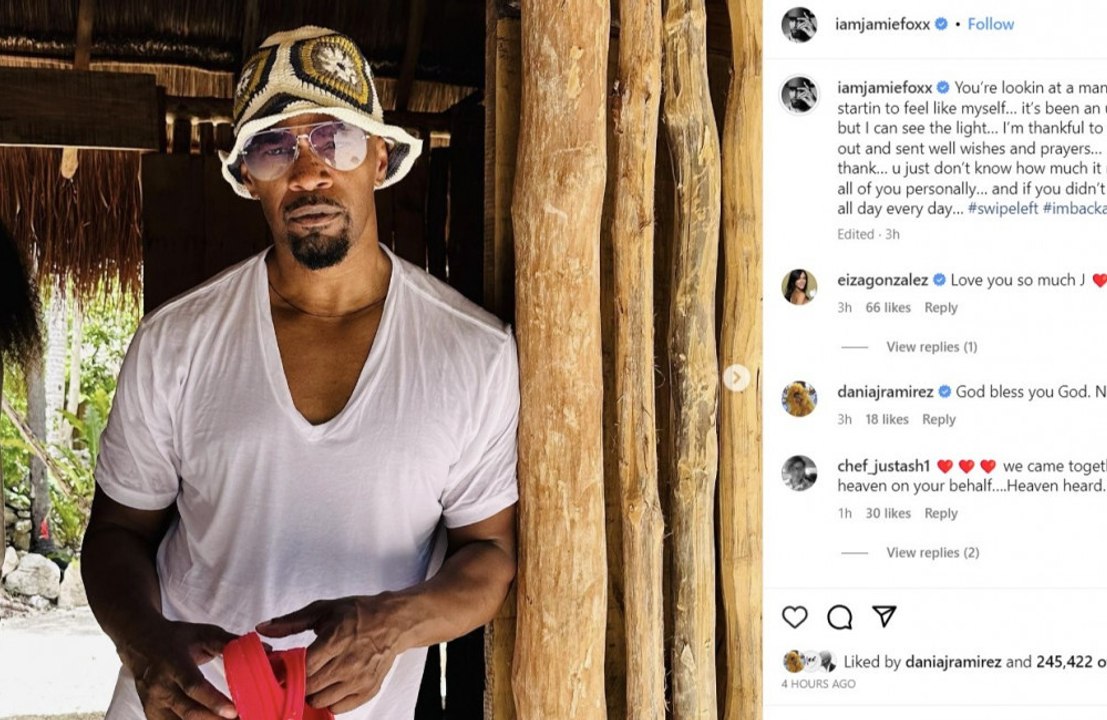 Jamie Foxx can 'see the light' after an 'unexpected dark journey'