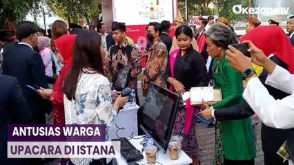 Ratusan Warga Antusias Hadiri Upacara HUT ke-78 Kemerdekaan RI di Istana