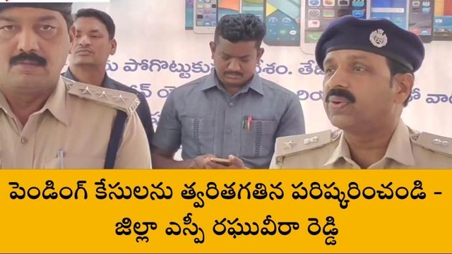 నంద్యాల జిల్లా: పెండింగ్ కేసులను త్వరితగతిన పరిష్కరించండి - జిల్లా ఎస్పీ