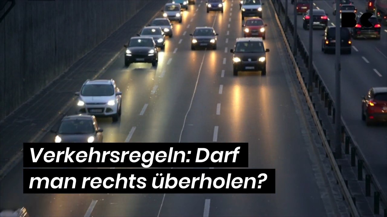 Verkehrsregeln: Darf man rechts überholen?