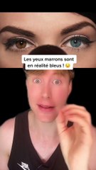 Les yeux marrons sont en réalité bleu ️