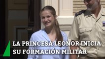La Princesa Leonor inicia su formación militar en Zaragoza