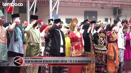 Momen Perayaan HUT RI Ke-78, Kemenkumham Berikan Remisi untuk 175.510 Narapidana