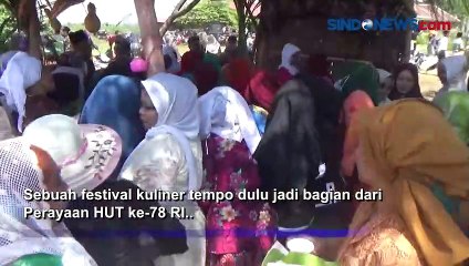 Warga Jombang Berebut Kuliner Jadul dalam Perayaan HUT ke-78 RI