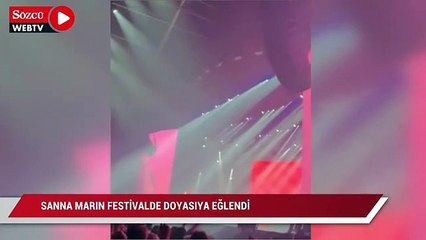 Sanna Marin festivalde doyasıya eğlendi