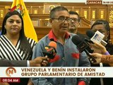 Instalado grupo parlamentario de amistad entre Venezuela y Benín para fortalecer relaciones