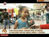 Caracas | Jóvenes disfrutan de actividades por el Plan Vacacional Comunitario en la pqa. El Recreo