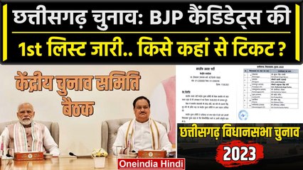 Chhatisgarh BJP Candidate List: बीजेपी ने छत्तीसगढ़ के लिए किन 21 नामों का किया ऐलान |वनइंडिया हिंदी