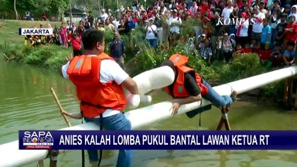 Anies Ikut Meriahkan HUT RI di Komplek Rumah, Kalah Lomba Pukul Bantal Lawan Pak RT