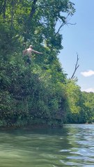 Blind Man Bravely Takes His First Ledge Jump