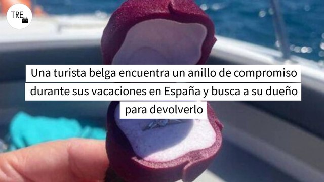 Una turista belga encuentra un anillo de compromiso durante sus vacaciones en España y busca a su dueño para devolverlo