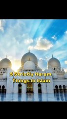 5 Strictly Haram Things In Islam ☪️ #islam #shorts