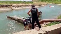 Les efforts de recherche ont commencé pour les jeunes qui sont entrés dans le canal d'irrigation à Diyarbakır