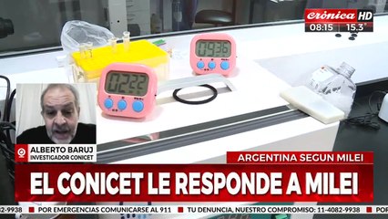 Polémica abierta: el CONICET le responde a Javier Milei