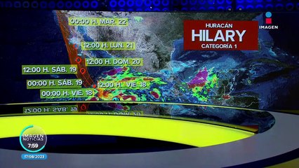 "Hilary" evoluciona a #huracán categoría 1