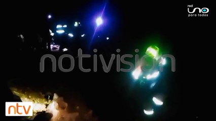 DIMGER rescató a una turista suiza que cayó 8 metros al río de la comunidad de Sacopampa en Sucre