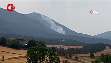 Bolu'da orman yangını başladı